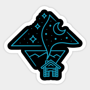 Rural blue Sticker